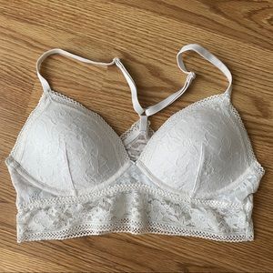 Victoria Secret white lace bralette